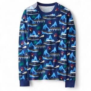 Hanna Andersson Discovery The Polar Express Long John Pajama Top Adult XS
